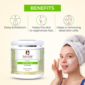 Professional Face Scrubb GERANIUM PRO - 500 gm | Face Scrubb for Dirt, Blackheads and Acne Removal