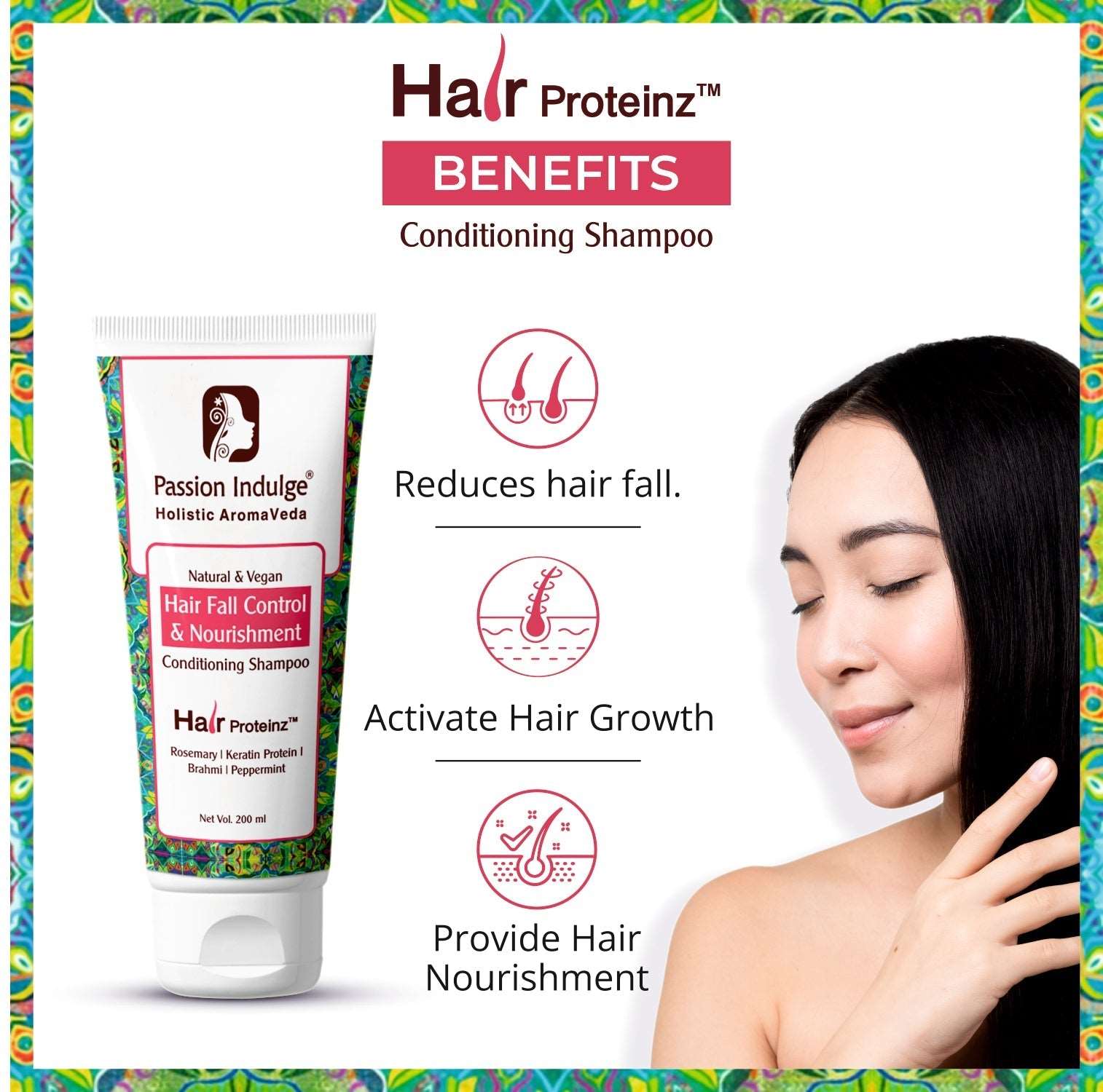 ANTI-GREY HAIR KIT - HAIR PROTEINZ ANTI-GREY HAIR SERUM with Rosemary Anti Hair-fall Conditioning Shampoo | Suitable For All Hair Type