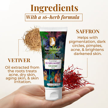 Daily Glowing Kumkumadi Booster Combo - Kumkumadi Cleanser, Serum & Moisturizer