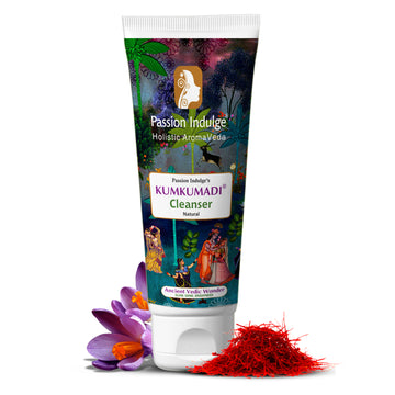 Kumkumadi Cleanser For Glowing Skin | Shine & Brightness | Anti Aging | Anti Wrinkle| Ayurvedic & Natural | with Saffron, Vetiver & 16 Herbs| All Skin Types - 100ml