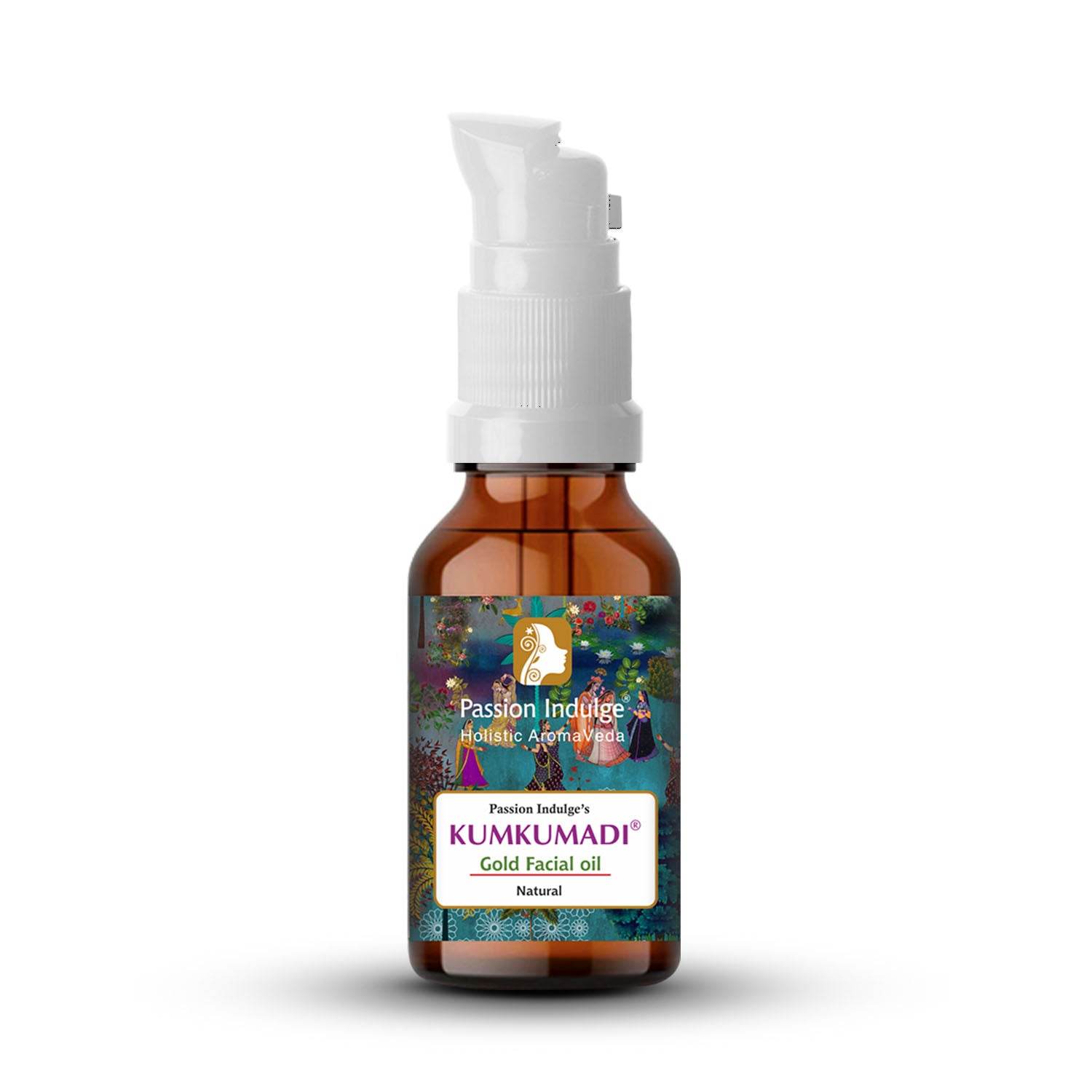 Kumkumadi Pure & Natural Miracle Facial Oil For Glowing Skin with Saffron, Vetiver & 16 Herbs | Shine & Brightness | Anti Ageing | Anti Wrinkle | Reduces Dark Spots & Pigmentation for all Skin Type - passionindulge