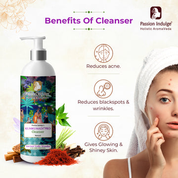 Professinal Skin glowing face cleanser KUMKUMADI PRO - 500 ml |Glowing Skin & Pigmentation | With Saffron, Vetiver & 16 Herbs| Suitable for All Skin Types