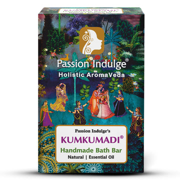 Kumkumadi Natural Handmade Bath Bar- 150 gm| For Skin Glowing, shine, and brightness with Kumkumadi oil, Vetiver Oil & 16 Herbs for All Skin Types