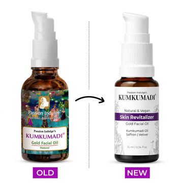 Kumkumadi Pure & Natural Miracle Facial Oil For Glowing Skin with Saffron, Vetiver & 16 Herbs | Shine & Brightness | Anti Ageing | Anti Wrinkle | Reduces Dark Spots & Pigmentation for all Skin Type
