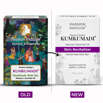 Kumkumadi Natural Handmade Bath Bar- 150 gm| For Skin Glowing, shine, and brightness with Kumkumadi oil, Vetiver Oil & 16 Herbs for All Skin Types