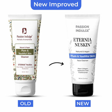 پاک کننده اترنیا NuSkin 100ml برای پوست جوان، ضد پیری | ضد چروک | کاهش خطوط ریز و چین و چروک | آبرسانی و تغذیه کننده پوست | پوست سالم با کلاژن گیاهی، اسید هیالورونیک و کندر | طبیعی 