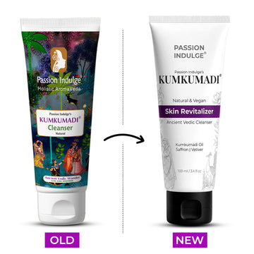 Kumkumadi Cleanser For Glowing Skin | Shine & Brightness | Anti Aging | Anti Wrinkle| Ayurvedic & Natural | with Saffron, Vetiver & 16 Herbs| All Skin Types - 100ml