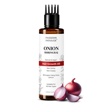 Onion and Bhringraj Hair Oil for hair fall and hair growth -with Bhringraj, Ylang Ylang, Onion, Lemon Oil Extract | Hair Oil | All Hair Type-100ml