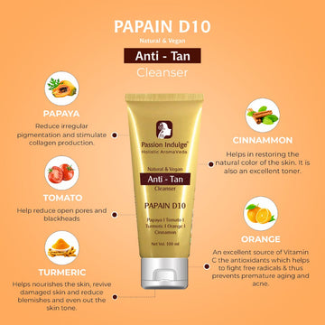 Papain D10 Cleanser For Tan Removal GET IT FREE 60 ml| TRY Sample Products For FREE