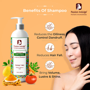 Professional Hair Softening conditioning Shampoo PAPAIN PRO 500 ml | Suitable for All Type Hair