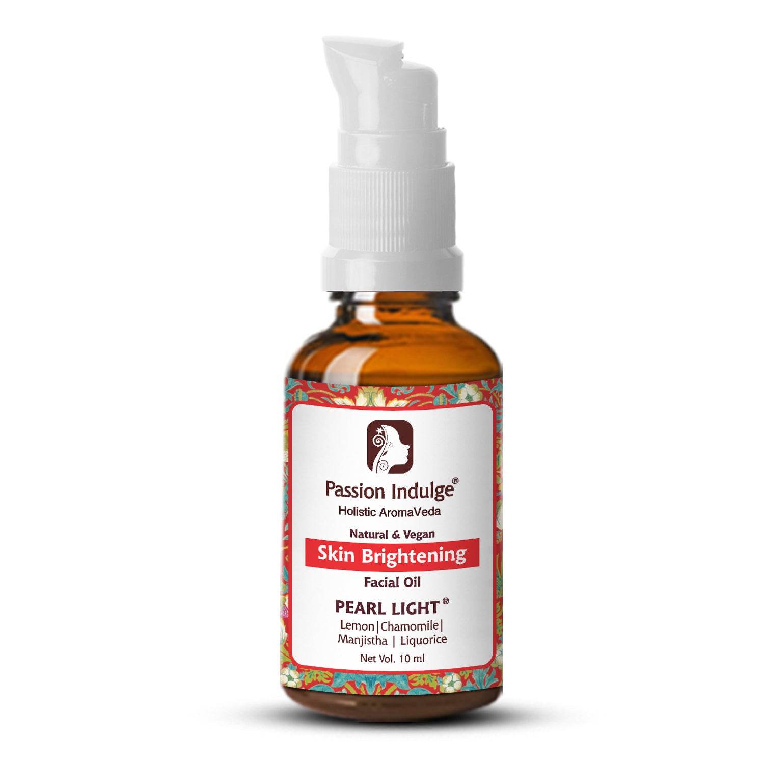 Pearl Light Facial Oil 10ml For Spot Reduction | Skin Brightening & lightening | Clear Complexion | Natural & Vegan | Ayurvedic | All Skin Type - passionindulge