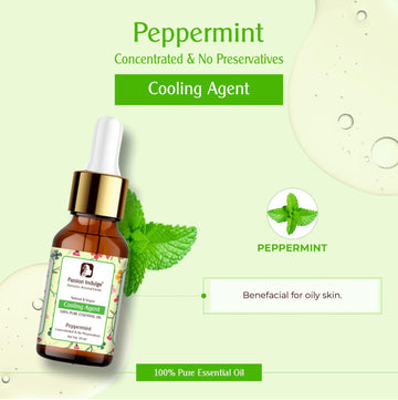 Peppermint Essential Oil 10ml for Reduces Redness, Irritation, Itchiness and Cooling Effect on Skin | Natural & Vegan