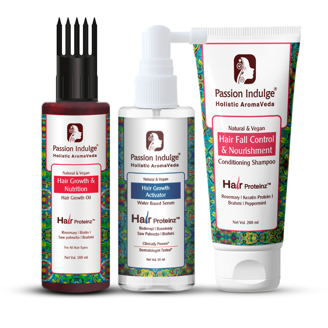 Hair Proteinz Rosemary Hair Growth Oil, Shampoo & Serum - Rosemary Hair Growth Kit