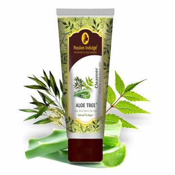 Aloe Tree Cleanser 100ml For Sensitive Acne & Prone Skin | Clear Acne & Blemishes | Pimples | Sensitive Skin | All skin Type | Natural & Vegan