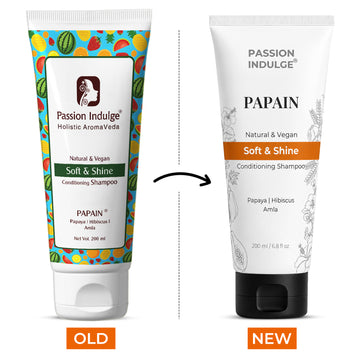 Papain 2 in 1 Conditioning Shampoo 200ml for Soft & Shining Hair | All Hair Type | Ayurvedic | Vegan & Natural -