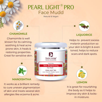 Professional Face Mudd PEARL LIGHT PRO-500 gm | Fack mask for skin brightening