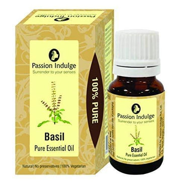 Natural Tulsi (Basil) Essential Oil For Radiance Skin | Improve Skin Tone | Vegan |100% Pure & Natural  10ml
