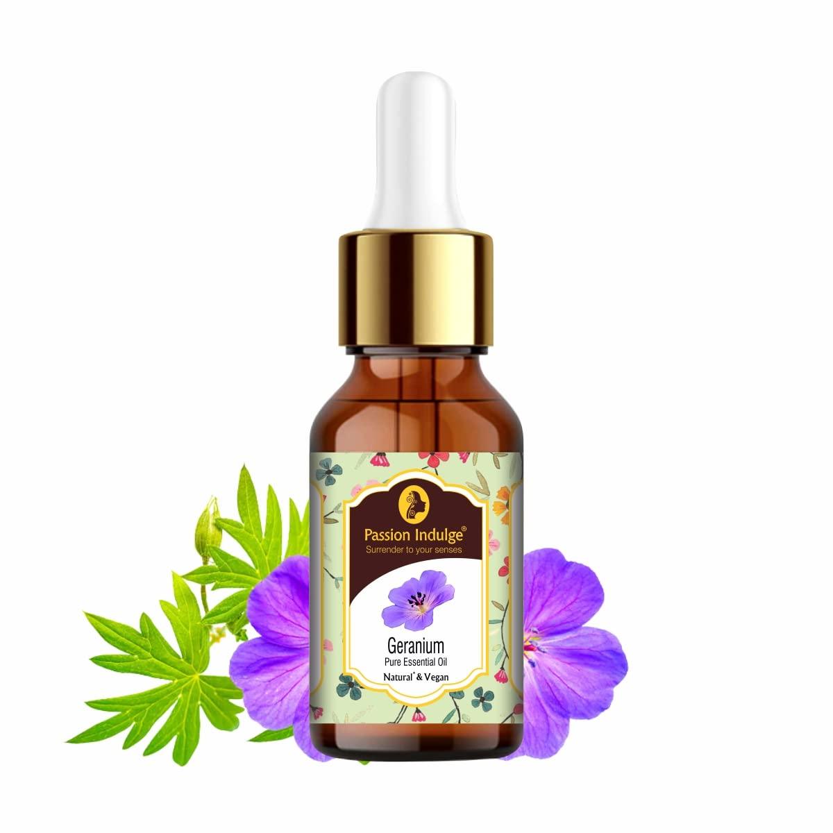 Geranium Essential Oil 10ml for Anti Ageing and Dull Sagging Skin | Naural & Vegan
