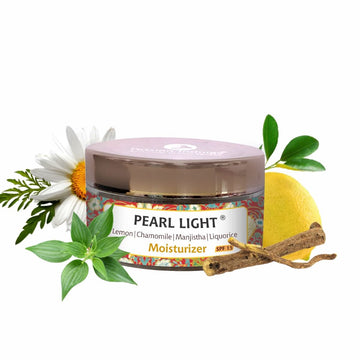Pearl Light Moisturizer 50gm for Spot Reduction | Skin Lightening & Brightening | Glowing Skin | SPF 15 | UV Rays | Vitamin A, C, E, & F| Natural