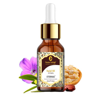 Eternia Facial Oil 10ml For Anti Aging | Reduces Fine Lines & Wrinkles | Skin Hydration & Nourishes | Glowing Skin | Natural & Vegan | Ayurvedic | All Skin Type (Buy1 Get1 Free)