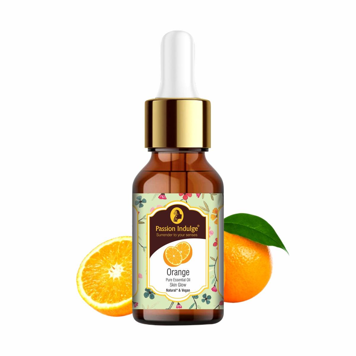 Orange Essential Oil 10ml for Glowing Skin & Anti-Aging | Skin rejuvenation |Skin irritation | Ayurvedic | Natural & Vegan