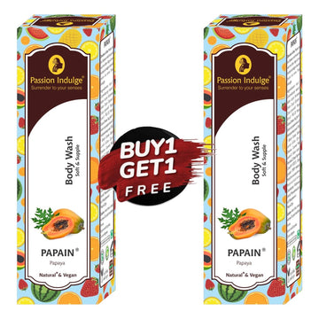 Papain Body Wash | Soft & Supple | Glowing & Nourishes the skin | Natural & Vegan 200ml | Buy 1 Get 1 Free